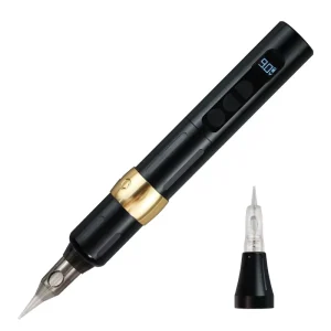 Powerful Wireless Permanent Makeup Machine Dual Port Rotary Tattoo Machine for Universal Cartridge and Spiral Needles