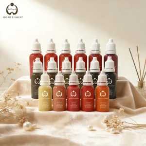 Practice 20 Colors Waterproof Tattoo Ink Microblading Pigments for Permanent Makeup Training on Artificial Skin (No Human)