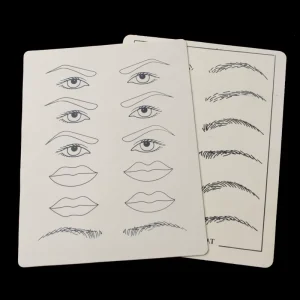 Practice Skin Permanent Makeup Eyebrow Lips Face Practice Skin Blank Tattoo Skins
