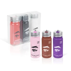 Pre Inked Eyebrow Mapping String Microblading Thread for Tattoo Brow Positioning Marker Permanent Makeup Supplies