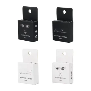 Pre-inked Mapping String Microblading Tools Brow Marker Eyebrow Thread Mapping String for PMU and Microblading