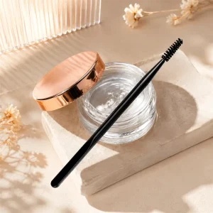 Precision Microblading Soft Flat Brush Eyebrow Spoolie Applicator for Brow Gel Pomade Tint and Lamination