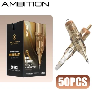 Premium 50pcs Box Tattoo Needles Mixed Microblading Nano SMP and Semi Permanent Tattoo Ink Cartridge Supply RL RS RM M1