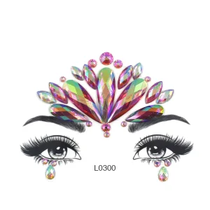 Pretty Shiny Temporary Face Gem for Rave Party Girls Fashionable Safety Style for Children