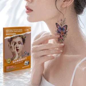 Printable Eco Friendly Self Adhesive Blank Temporary Tattoo Paper A4 for Inkjet Printer Fake Tattoo Sticker Transfer Paper for
