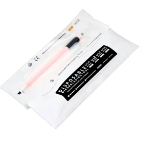 Private Label 0.15mm 18U Nano Disposable Eyebrow Manual Tattoo Pen Microblading Tool for Permanent Makeup