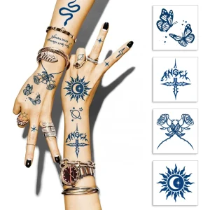 Private Label 100% Plant-based Semi Permanent Ink Printing Genipa Temporary Tattoo OEM Custom Jagua Tattoo Sticker Manufacturer