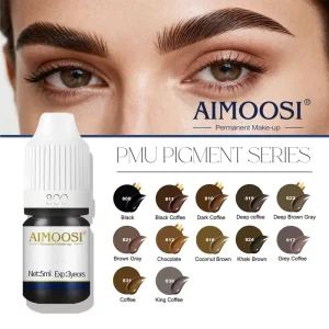 Private Label 3ml Eyebrow Tattoo Pigment Powder Waterproof Long Lasting Microblading