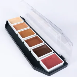 Private Label Alcohol Activated SFX Waterproof Long Time Lasting 6 color Face Body Paint Palette Halloween Party