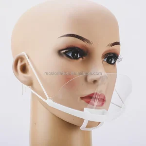 Private Label Clear White Anti Fog Plastic Microblading Tattoo Mask Shield for Permanent Makeup Accessories (10pcs/Box)