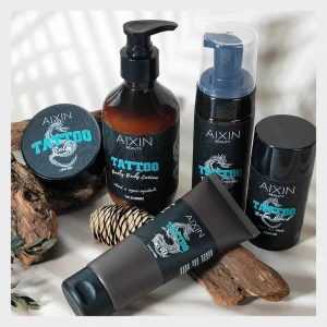 Private Label Color Brightening Healing Tattoo Lotion Cleanser Gel Stick Cream Kit Permanent Tattoo Aftercare Set