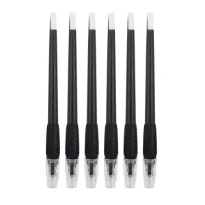 Private Label Disposable Nano Shading Microblade PMU Manual Pen Hand Tool 18U 14Cf Permanent Makeup Eyebrow Microblading Plastic