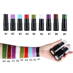 Private Label Halloween Water Base Washable Painting Stick for Kid Body Eye and Face Paint Stick