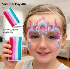 Private Label Kids Makeup Non Toxic Rainbow Professional Face Body Paint OEM ODM Custom Logo Halloween Face Body Paint