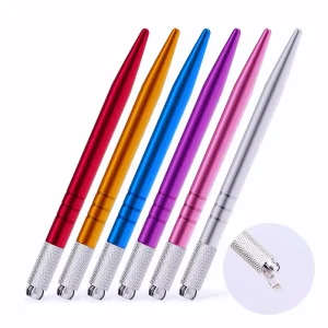 Private Label Microblading Metal Permanent Makeup Training Tool Dualended Autoclavable Microblading Hand Tool Diy