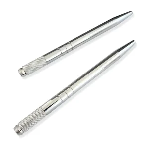 Private Label Microblading Pen Hand Tool Silver Pmu Blade Shaing Holder Microblade Handle Eyebrow Tattoo Eco StPermanent Makeup