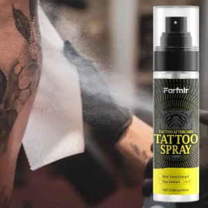 Private Label Professional Tattoo Care Antimicrobial Tattoo Aftercare for Rapid Skin Moisturizing No Irritating Recovery Spray