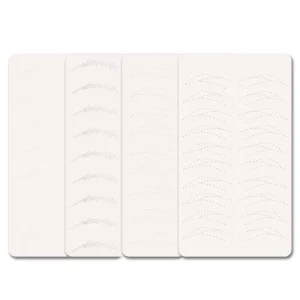 Private Label Silicone Hairstroke Eyebrow Microblading Practice Sheet Tattoo Practice Pads PMU Practice Skin