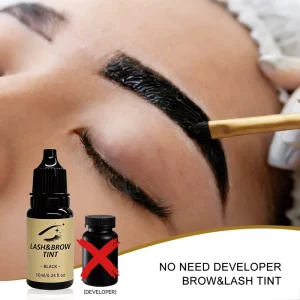 Private Label Vegan Henna Dye Paste Easy to Use Brow Stain Makeup Accessory for Salons Waterproof 5 7 Days Black Brown No Mixer