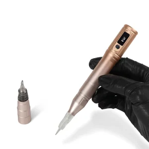 Private Label Wireless Battery Rotary Tattoo Machine Kit Double Head Digital Microblading Permanent Makeup Machine