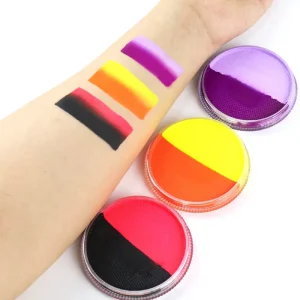 Private Logo 30g Water Based Non Toxic Mineral Based Face Painting Pot Rainbow Split Paint Professional Face Body Paint CPSR