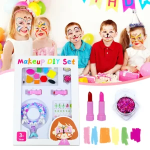 Private Logo Professional Face Painting Set for Kids Washable Water Based Makeup Kit with Rainbow Split Body Paint