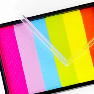 Private Logo Rainbow Brush Face Crayon Water-Based Body Paint for Gay Parade Parties Temporary Washable Split Color Makeup