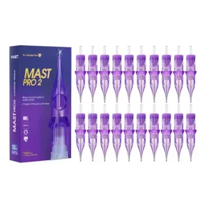 Pro 2 Disposable Stainless Steel 0.25mm Liner Tattoo Needles for Permanent Makeup Body Art Sterilized Tattoo Cartridge