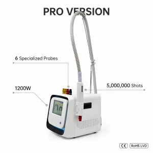 Pro NdYag Laser Tattoo Removal Machine High Energy F6 Crystal Permanent Pigmentation Removal for Aesthetic Clinic
