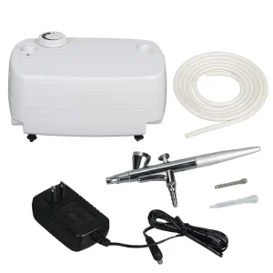 Professional 0.4mm Mini Airbrush Kit with Air Compressor for Cake Decorating