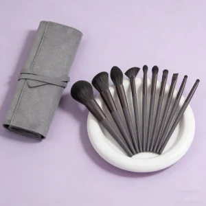 Professional 10-Piece Synthetic Fibre Makeup Brush Set for Face & Eyes High Quality Multi-Purpose Daily Use Eye Shadow Blending