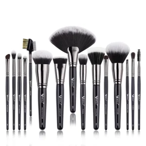 Professional 15 PCS High Wooden Handle Blush Makeup Brushes Private Label Girls’ Daily Includes Eye Makeup Brushes