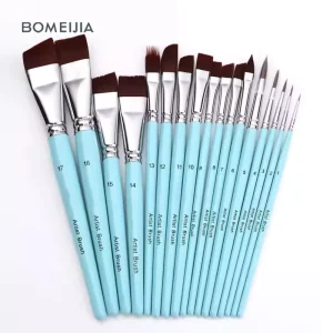Professional 17 Pieces Body Paint Brush Set Synthetic Nylon Hair for Face and Body Painting