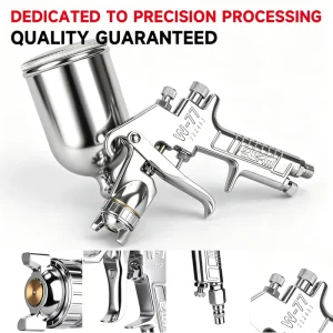 Professional 2-3 mm Furniture Siphon Feed Air Operated Pneumatic Paint Airbrush Nozzle Spray Gun Sprayer