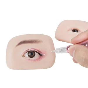 Professional 5D Silicone Eye Model Soft Silicone Makeup Practice Eyes for Artist Training Permanent Makeup Tool