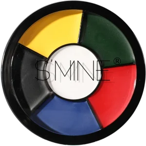 Professional 6 Color Face Paint Palette for Halloween SFX for Clown Zombie Avatar Cosplay Costume Makeup Includes Red Blue