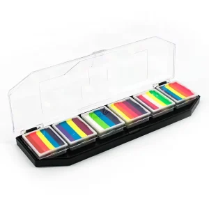 Professional 6 Color Stencils for Split Face and Body Paint Palette Cosmetic Makeup Body Painting Supplies for Kids and Adults