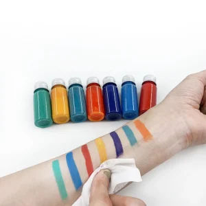 Professional 9 Color Airbrush Foundation Liquid Body and Face Paint Set for Cosplay and Beauty for Facebody Paint