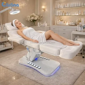 Professional Adjustable Electric Facial Treatment Bed Beauty Salon Equipment