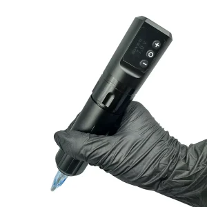 Professional Adjustable Stroke Rotary Custom Pen Type Machine Gun Full Complete Set Kit Wireless Tattoo Machine