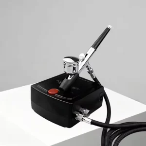 Professional Aerografo Portable Dual Action Gravity Feed Airbrush Kit Air Compressor Spray Gun Makeup Cake Nail Model Barber