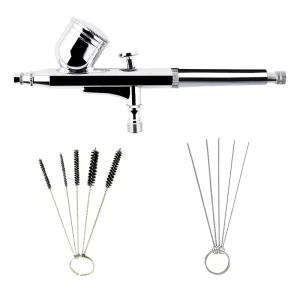Professional Airbrush Compressor Set with Gravity Feed and Adjustable Nozzle for DIY Craft Car Models Nail Art