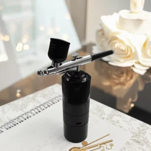 Professional Airbrush Kit Paint Cordless Rechargeable Air Compressor Gun Spray for Nail Art Salon Makeup Barber Cake Decoration