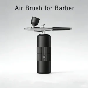Professional Airbrush Kit for Men’s Makeup Barber Beard Dye Non Clogging Sprayer Private Label