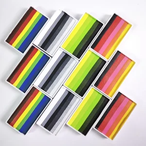 Professional Aqua UV Neon Rainbow Acrylic Box Wet Cake Face Paint Kit Easy Body Painting Supplies Arcoiris Water Based Paint