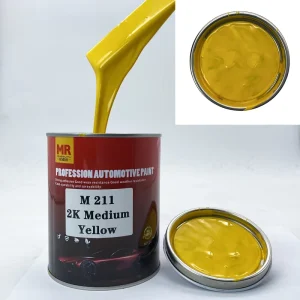 Professional Automotive Paint 2K Medium Yellow Car Paint for Metal