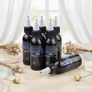 Professional Barber Airbrush Enhancement Tattoo Ink 60mL Salon Use Hair Beard Cosmetic Hairline Black Brown CE