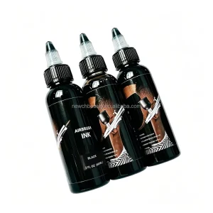 Professional Barber Airbrush Spray Tattoo Ink 60ml Natural Brown Waterproof Hair Salon Beard Care Hairline Enhancement Dye