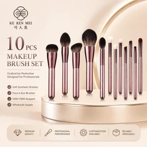 Professional Beauty Brush Set Portable Makeup Brush Kit Custom Logo Cosmetic Accessories Manufacturer Supplier