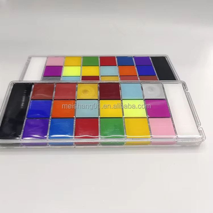 Professional Body Art Paint Palette for Festivals and Halloween for Party Face Painting Halloween and Festival Supplies